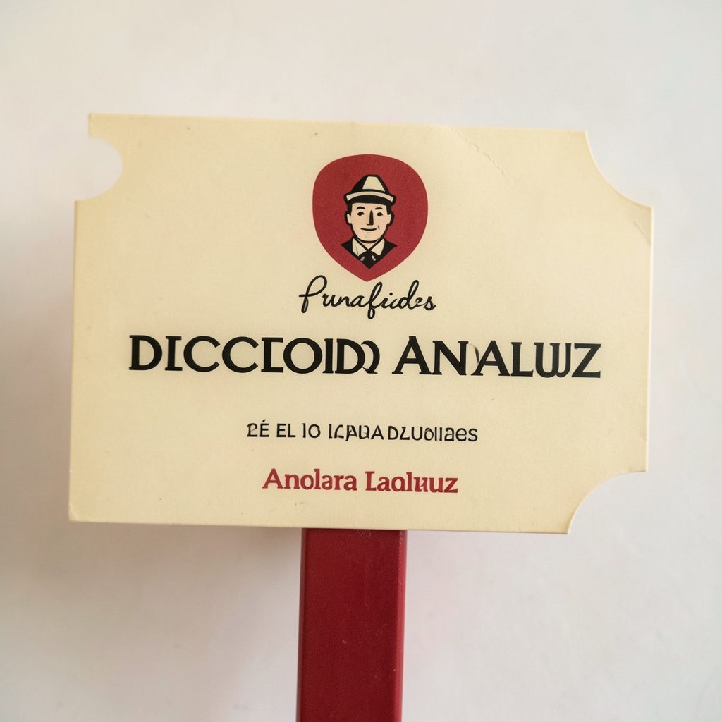 Ilustración cálida relacionada con un diccionario de palabras andaluzas